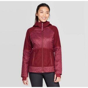 Champion hybrid burgundy women jacket large NWT